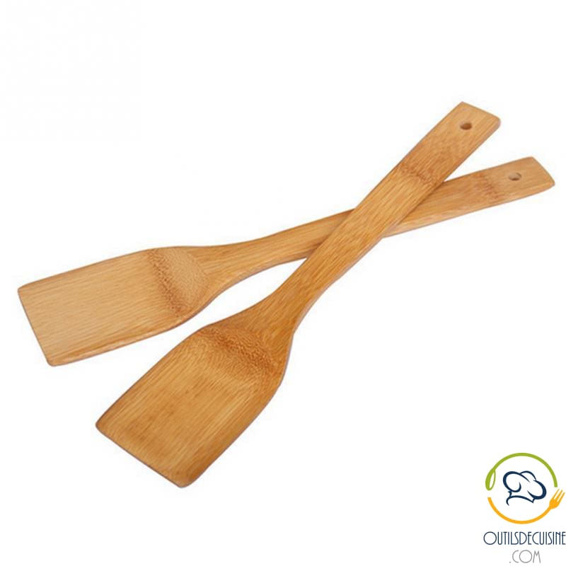 Spatule de cuisine en bois de bambou