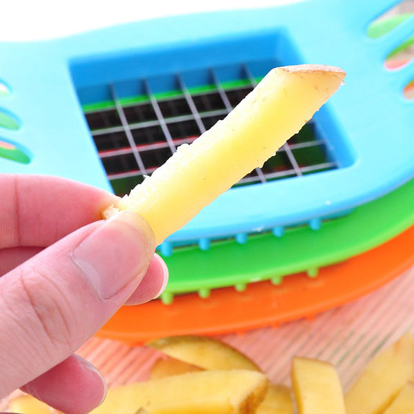 Manual stainless steel fries cutter