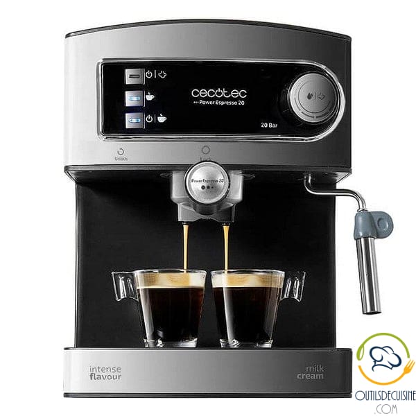 Café Express Arm Cecotec Power Espresso 20 1 5 L 850W Black Stainless Steel Espresso Machines