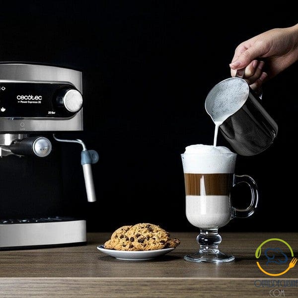 Café Express Arm Cecotec Power Espresso 20 1 5 L 850W Noir Acier Inoxydable Machines À Expresso
