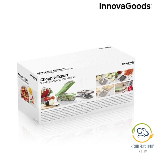 Innovagoods Choppie Expert Grater And Mandolin Vegetable Cutter With Recipes Accessories 7 In 1