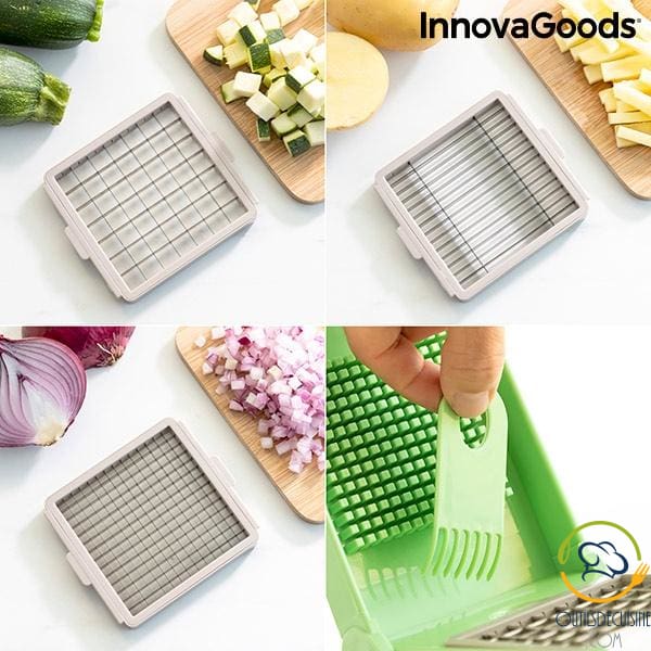 Innovagoods Choppie Expert Grater And Mandolin Vegetable Cutter With Recipes Accessories 7 In 1