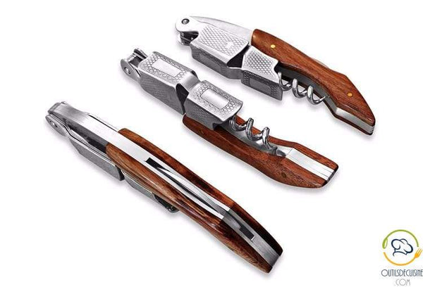 Multifunctional Pocket Knife With Wooden Handle