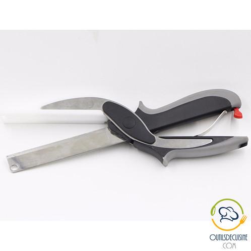 Couteau - Pince Couteau De Cuisine Planche à Découper 2 En1 - Clever Cutter