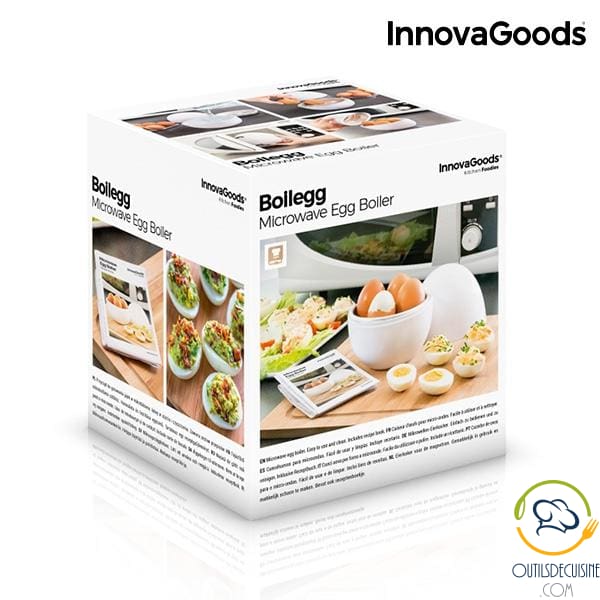 Innovagoods Boilegg Microwave Egg Cooker with Recipe Book