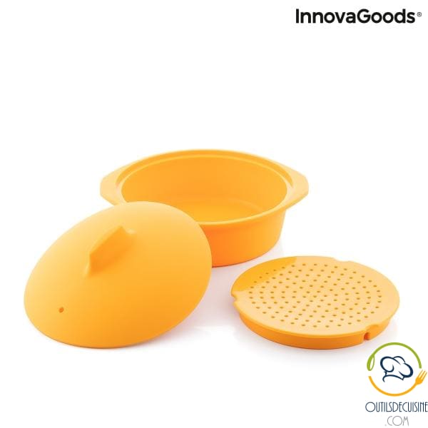 Multifunction Silicone Steamer With Silicotte Recipes Innovagoods