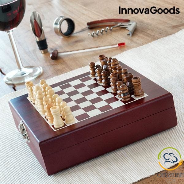 Home & Garden Wine And Chess Accessory Set (37 Pieces)