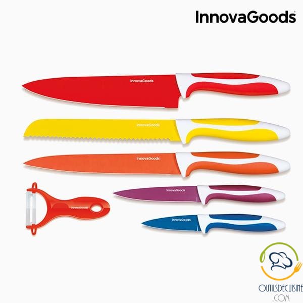 Ceramic Knife and Peeler Set (6 Pieces) Kitchen Knives
