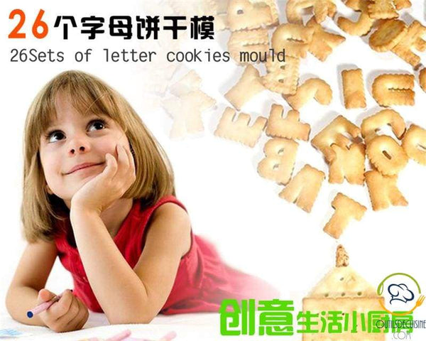 Lot De 26 Lettres De L'alphabet - Découpoir En Inox Pour Biscuit Et Pâte à Sucre De Décoration