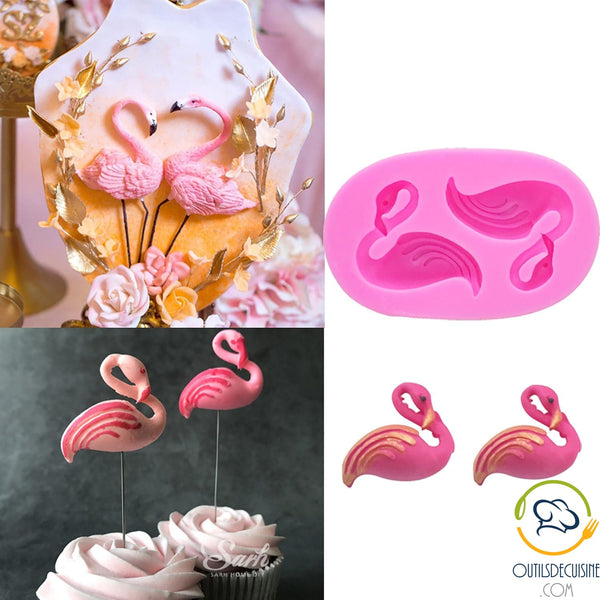 3D Pink Flamingo Silicone Mold