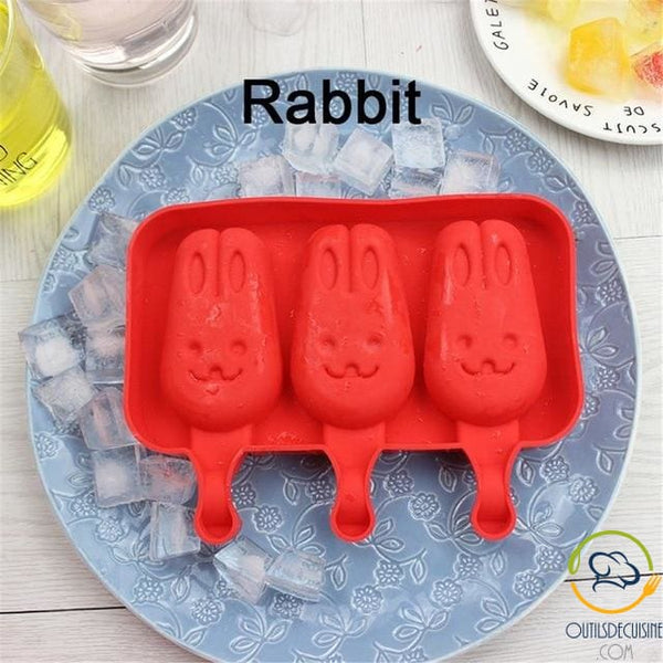 Silicone Ice Mold With 20 Rabbit Sticks