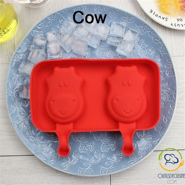 Silicone Ice Mold With 20 Cow Sticks