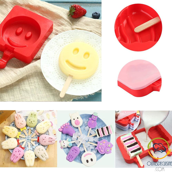Silicone Ice Mold With 20 Sticks