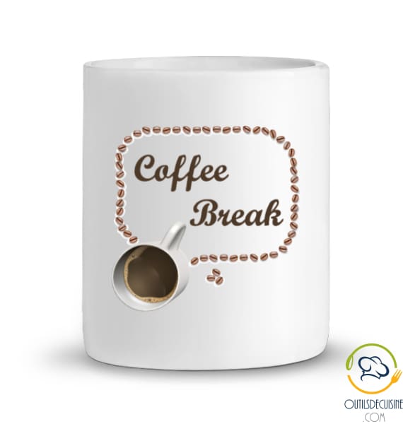 White Coffee Break Ceramic Mug / You Accessories & Caps> Mugs