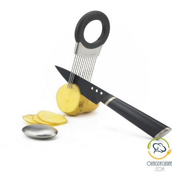 Fork Holder For Slicing Vegetable Or Meat Slices