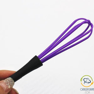 Purple Plastic Kitchen Whisk