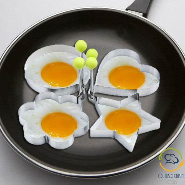 4 Flat Egg Mussels - Stainless Steel