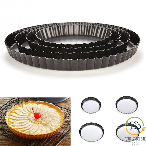 Round Non-Stick Pie / Quiche Mold with Removable Background