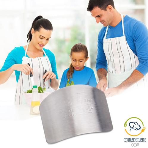 Protection - Stainless Steel Finger Guard Protector - Protect Cooking!
