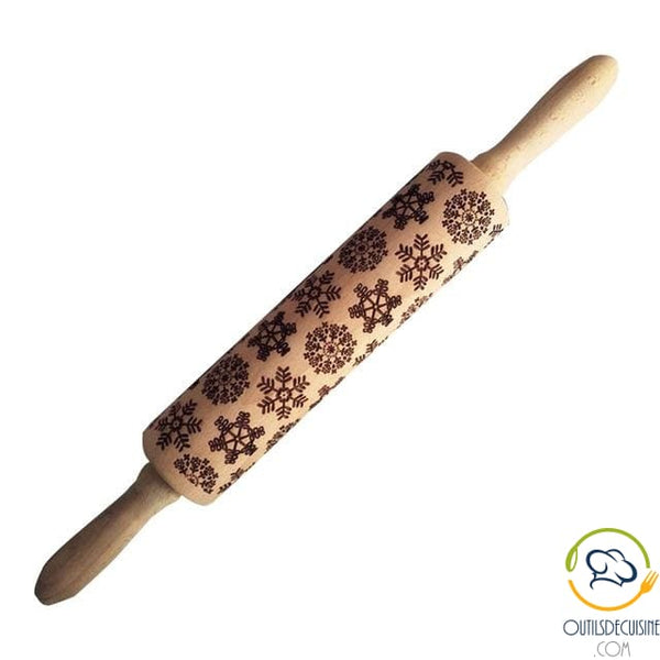 Roll Wooden Pastry With Pattern 35 Cm 4