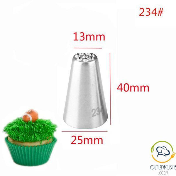 Set Of 3 Pastry Sockets - Decoration Cake Grass Icing Nozzles