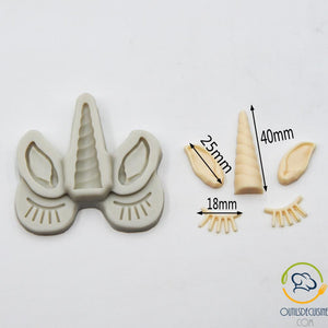 3D Unicorn / Ear / Silicone Lash Set
